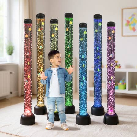 5 ft Sensory LED Bubble Tube Lamp with 2 Brackets for wholesale by Playlearn