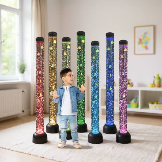 5 ft Sensory LED Bubble Tube Lamp with 2 Brackets for wholesale by Playlearn