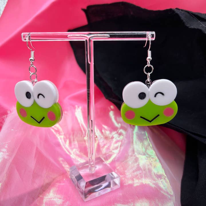 Grlpwr Art - Wholesale Dangle Earrings - Sanrio Cuties Handmade Acrylic Dangle Earrings