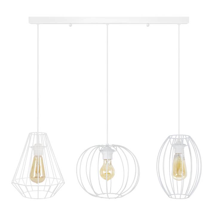 DIAMOND,PACENTRO,ASOLO - Suspensions Bar Métal Blanc pour la vente par Tosel Shop