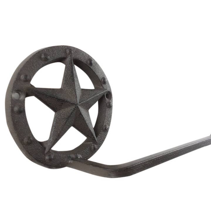 Hampton Nautical - Wholesale Toilet Paper Holder - Cast Iron Lone Star Bathroom Toilet Paper Holder 10"