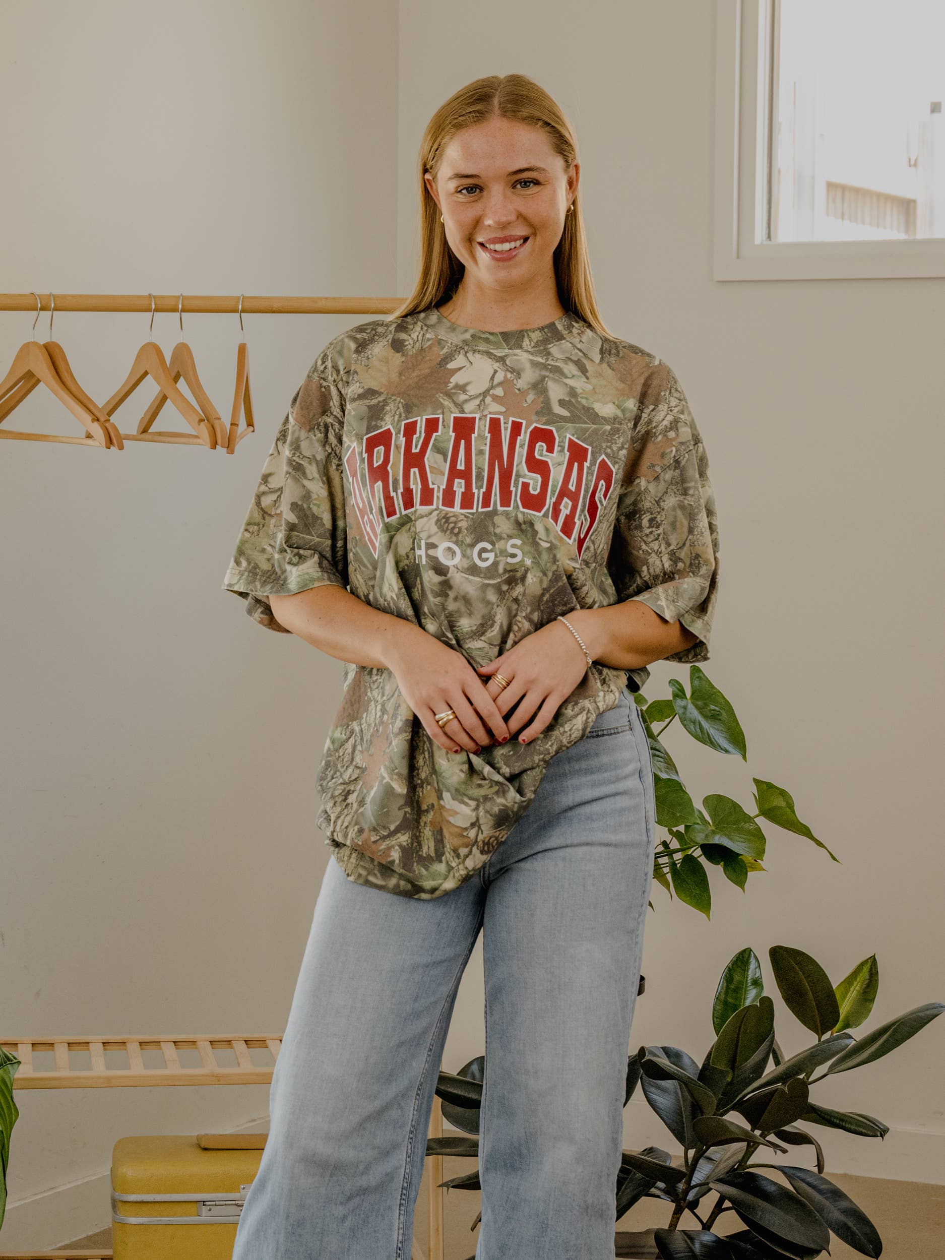 LivyLu - Wholesale Screen Printed T-Shirt - Unisex - Arkansas Razorbacks Filled Gault Camo Tee0