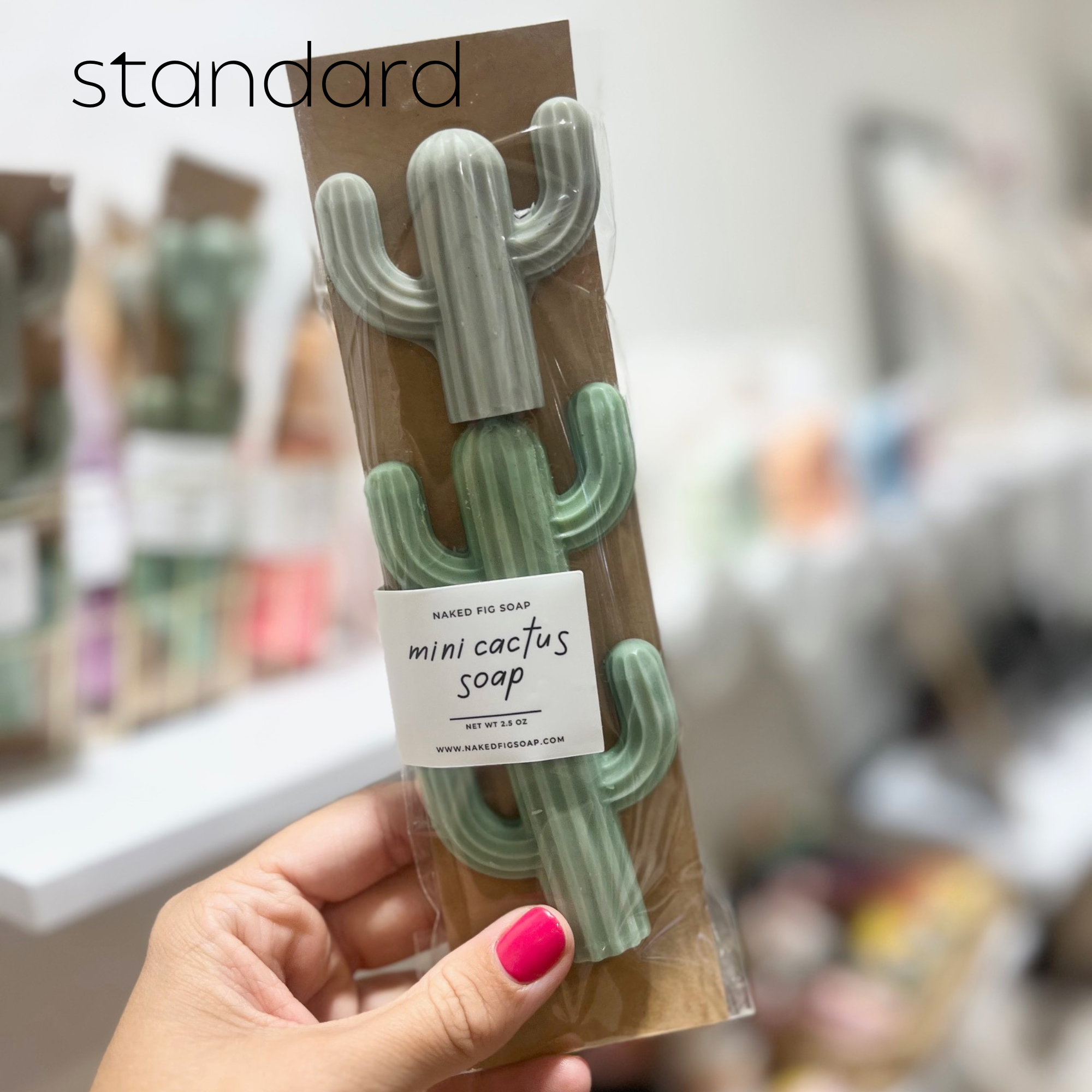 Naked Fig - Wholesale Bar Soap - Mini Cactus Soap- 3 Pack18