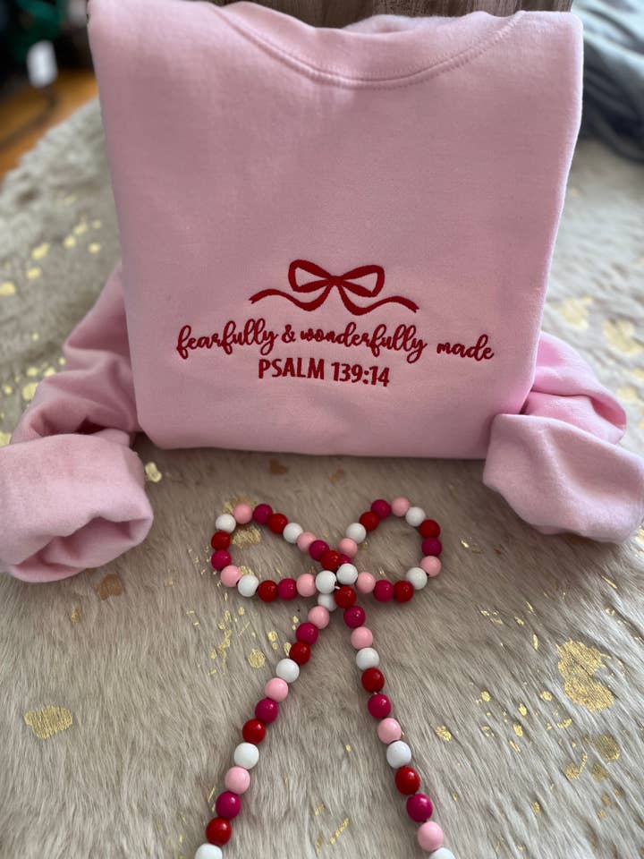 Lhite Graphics - Wholesale Sweatshirt - Women's - Fearfully & Wonderfully Made Crewneck Sweatshirt1