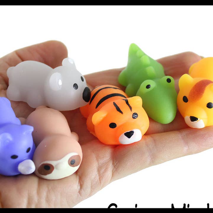 1 Cute Zoo Animal Mochi Squishy Animals - Kawaii -  Cute Ind for wholesale by Curious Minds Toys