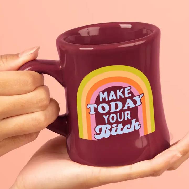 Talking Out of Turn – wholesale Coffee mug – Make Today Your Bitch Diner Mug0