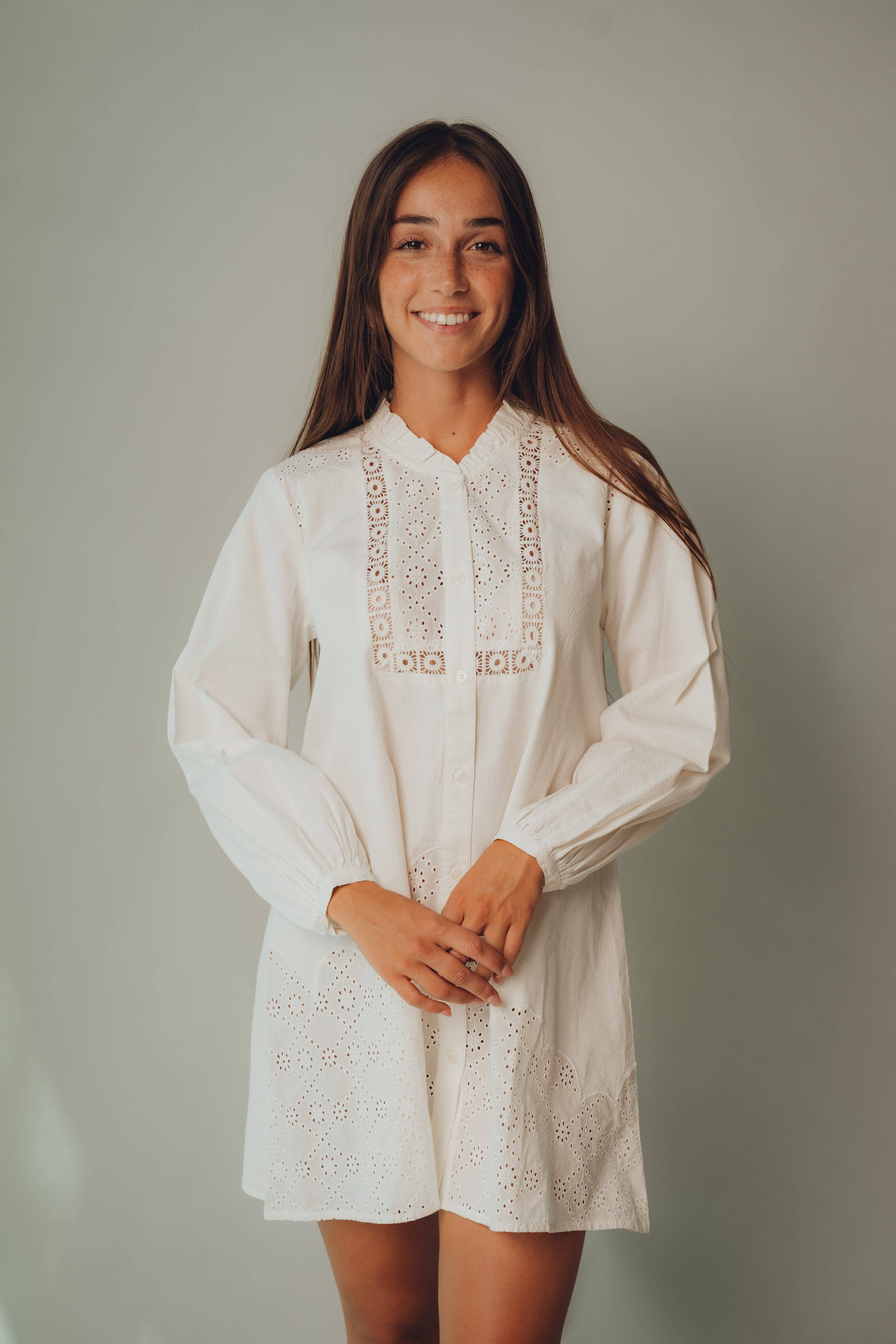 Kapda Casa - Wholesale Dress - Women's - Vestido Corto Clarice - Vestido Corto Bordados2