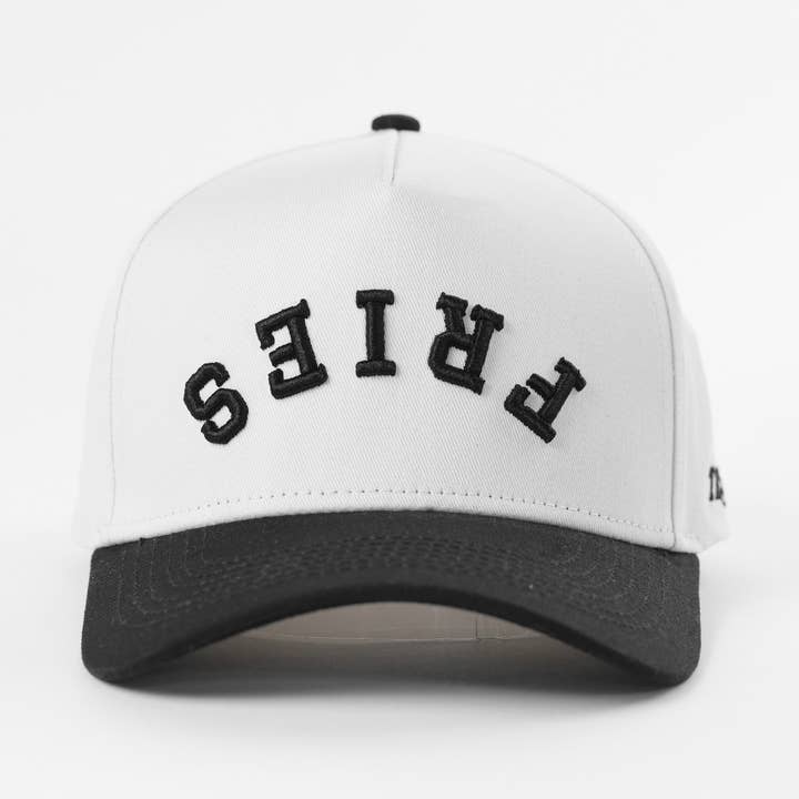 Fries Upside Down Embroidered A-Frame Snapback Hat for wholesale by The Hungry Sloth