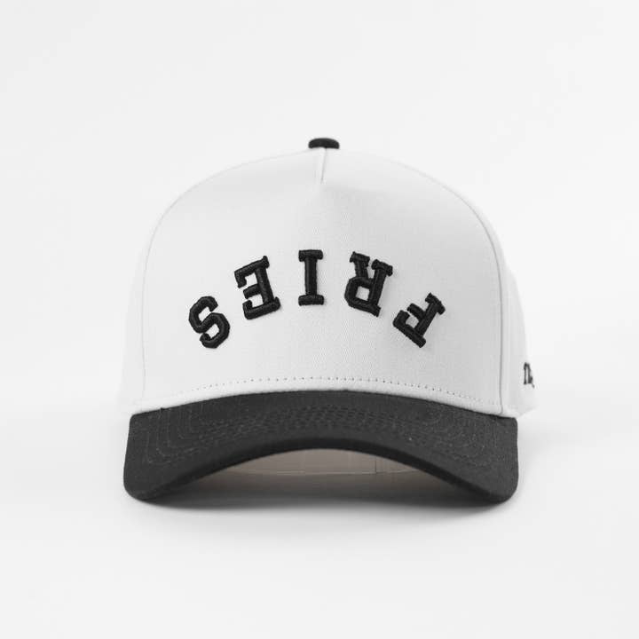 Fries Upside Down Embroidered A-Frame Snapback Hat for wholesale by The Hungry Sloth