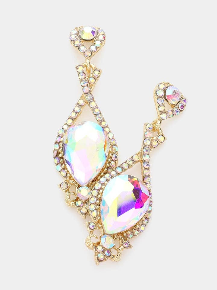 Abstract Teardrop Dangle Earrings for wholesale by Live Free & Twirl