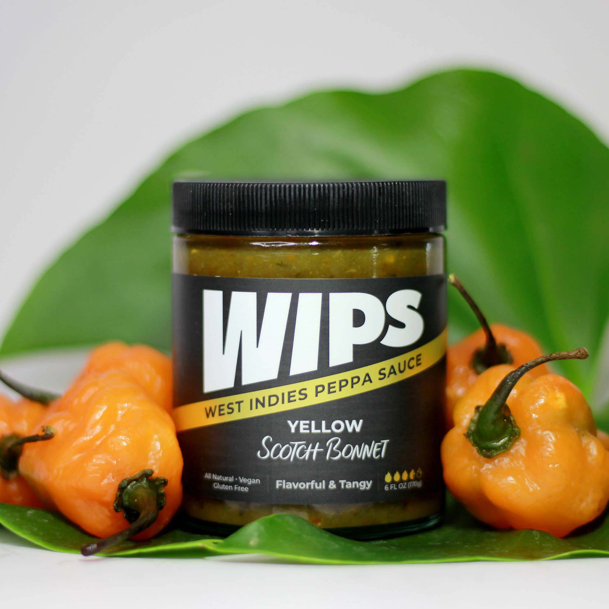 West Indies Peppa Sauce - WIPS - Wholesale Hot Sauce - WIPS Yellow Scotch Bonnet Pepper Sauce, Hot Sauce0