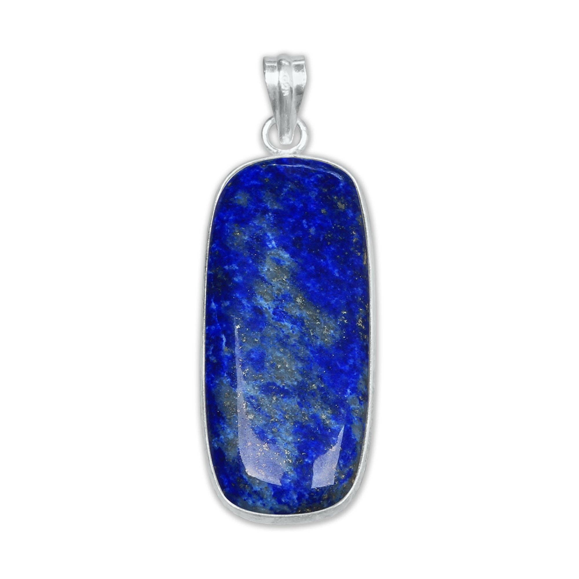 Handmade Jewels - Wholesale Individual Charm/Pendant - Lapis Lazuli Minimalist Pendants -  Handmade, Silver-Plated, Wholesale5