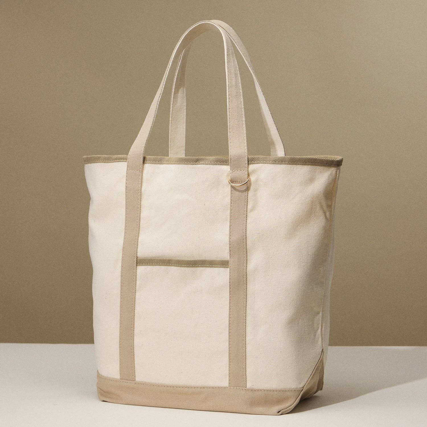 Frem – wholesale Tote bag – Women's – Ecofriendly Cotton Canvas Carry Tote with Charm Holder5