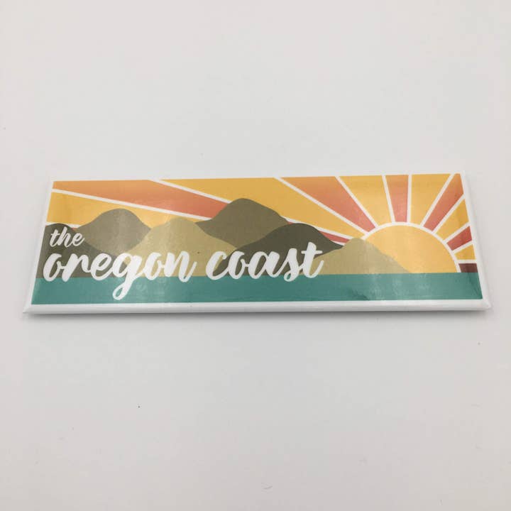 Côte de l'Oregon - Magnet pour la vente par Tree City Stickers