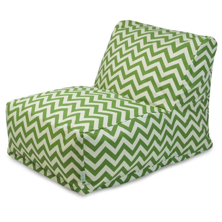 Majestic Home Goods Sage Chevron Chair Lounger for wholesale by Majestic Home Goods