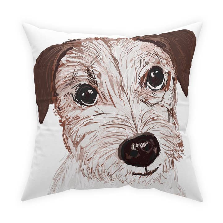 Jack Russell Broadcloth Kissen für den Großhandel von Blue Cava