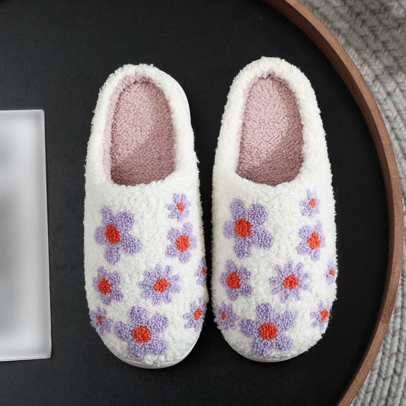JOSSLYN by wall to wall – Engroshandel Slippers - Dame – Bløde plyssede hjemmesko med svampe, hjerte eller regnbue - varme og komfortable36