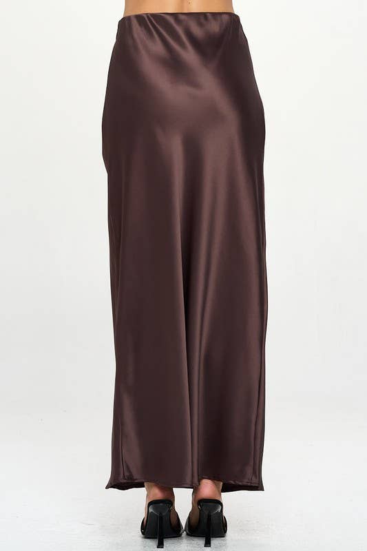 Renee C. - Wholesale Skirt - Women's - Made in USA Silky Satin Maxi Skirt3