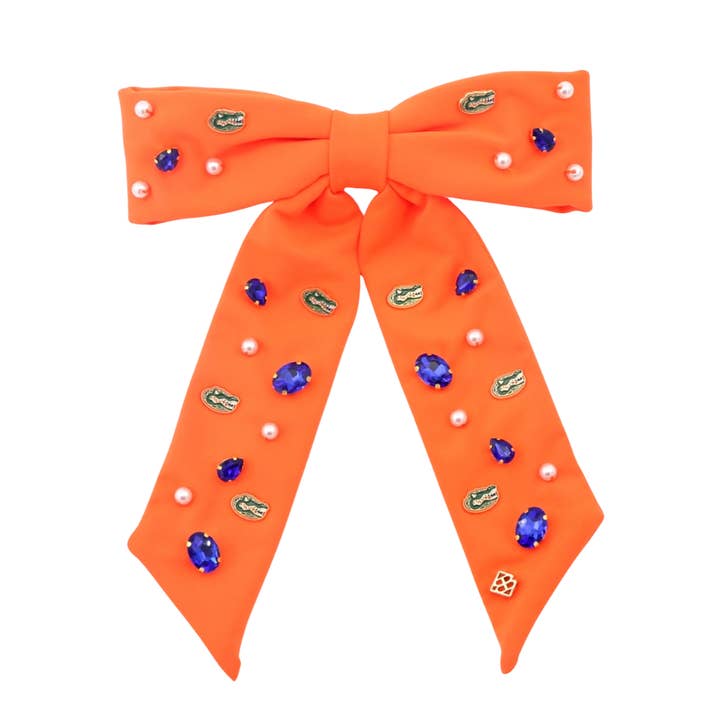 Orange Florida Gators Haarspange mit Schleife für den Großhandel von Brianna Cannon
