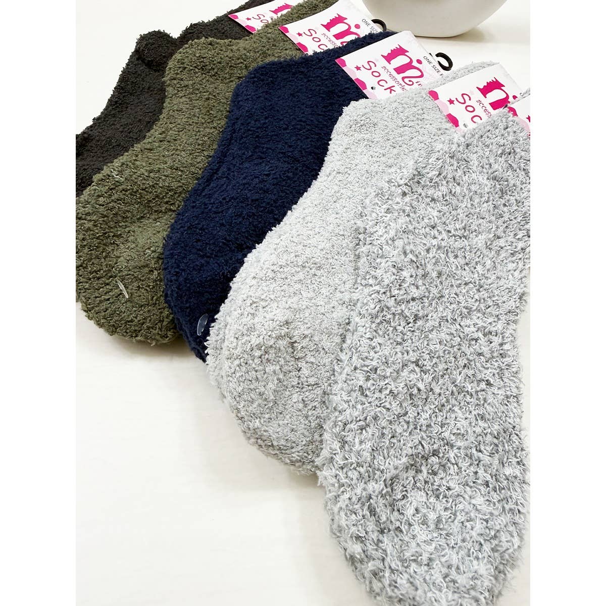Soft Textured Assorted Socks Mix for wholesale on Faire2