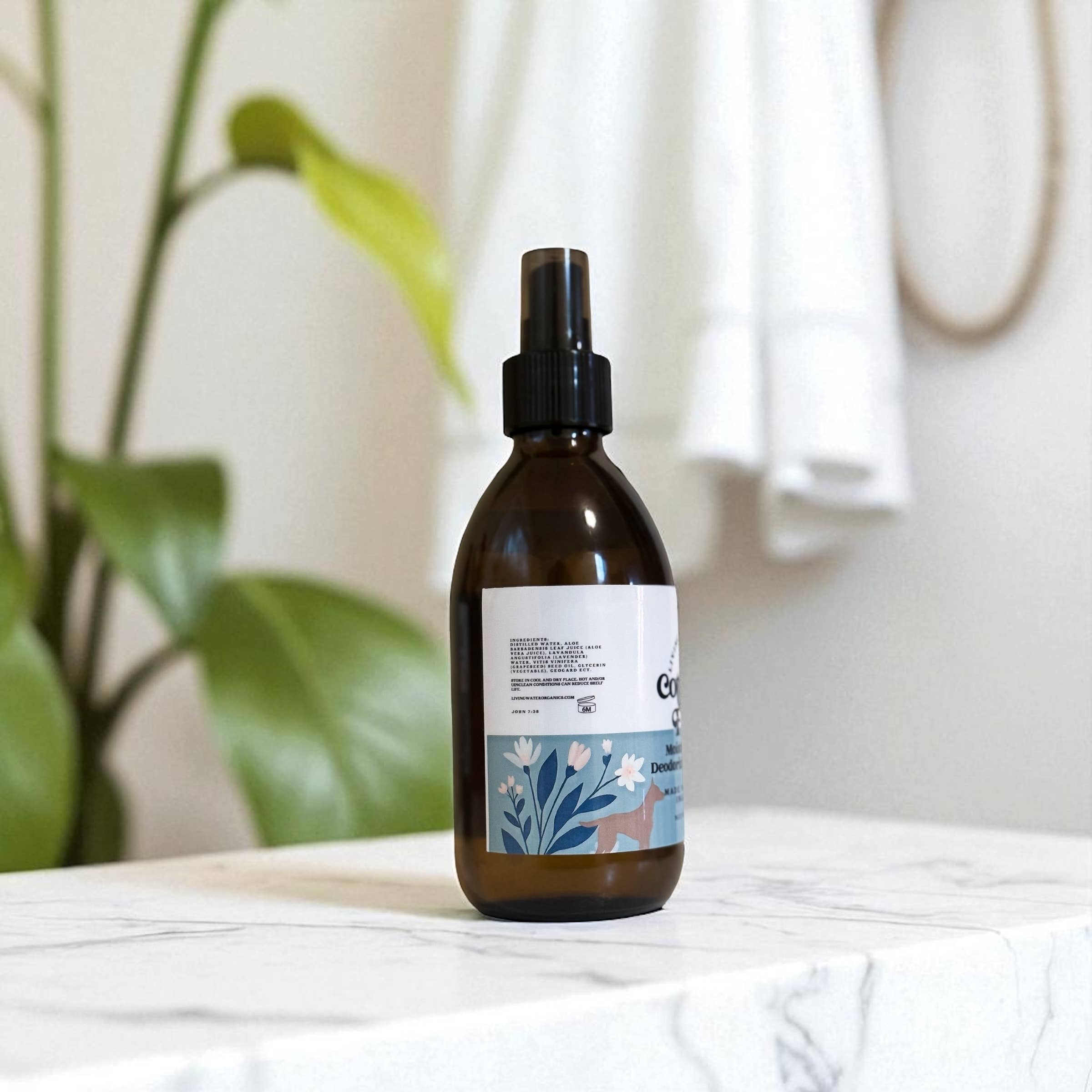 Living Water Organics - Wholesale Pet Spray - Dog - Dog Spray Deodorizing and Moisturizing Leave-In, Cottage Fresh Dog Line1