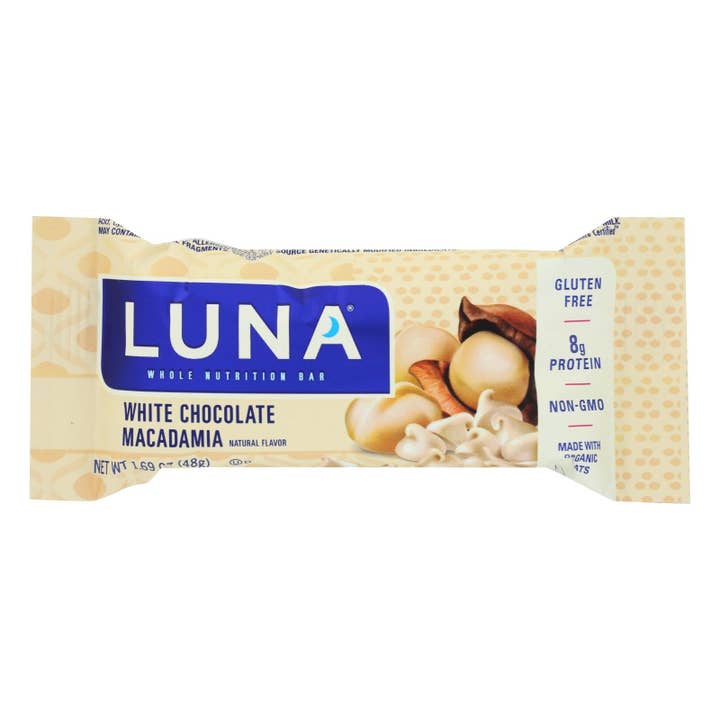 Clif Bar Luna Bar - Organic White Chocolate Macadamia Nut - Case Of 15 - 1.69 Oz for wholesale by Ware Spark