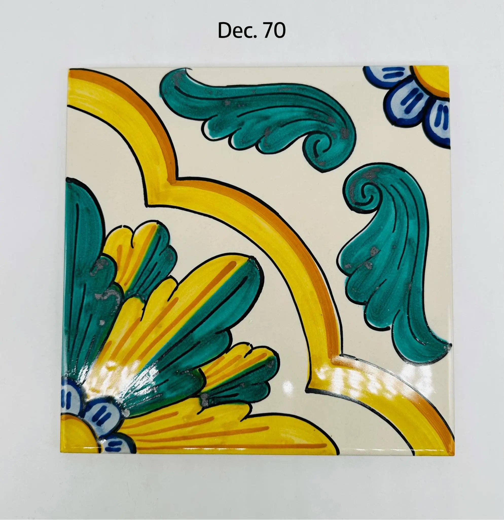 DD Ceramiche Siciliane - Vente Carrelages muraux - Majolique en céramique Caltagirone cm 20x20 cm Carreaux décorés à la main12