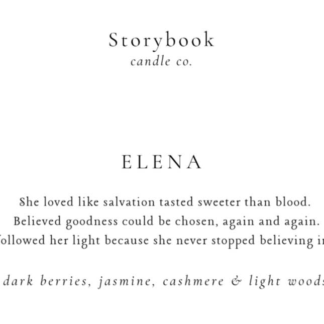 Elena para venta al por mayor de Storybook Candle Company