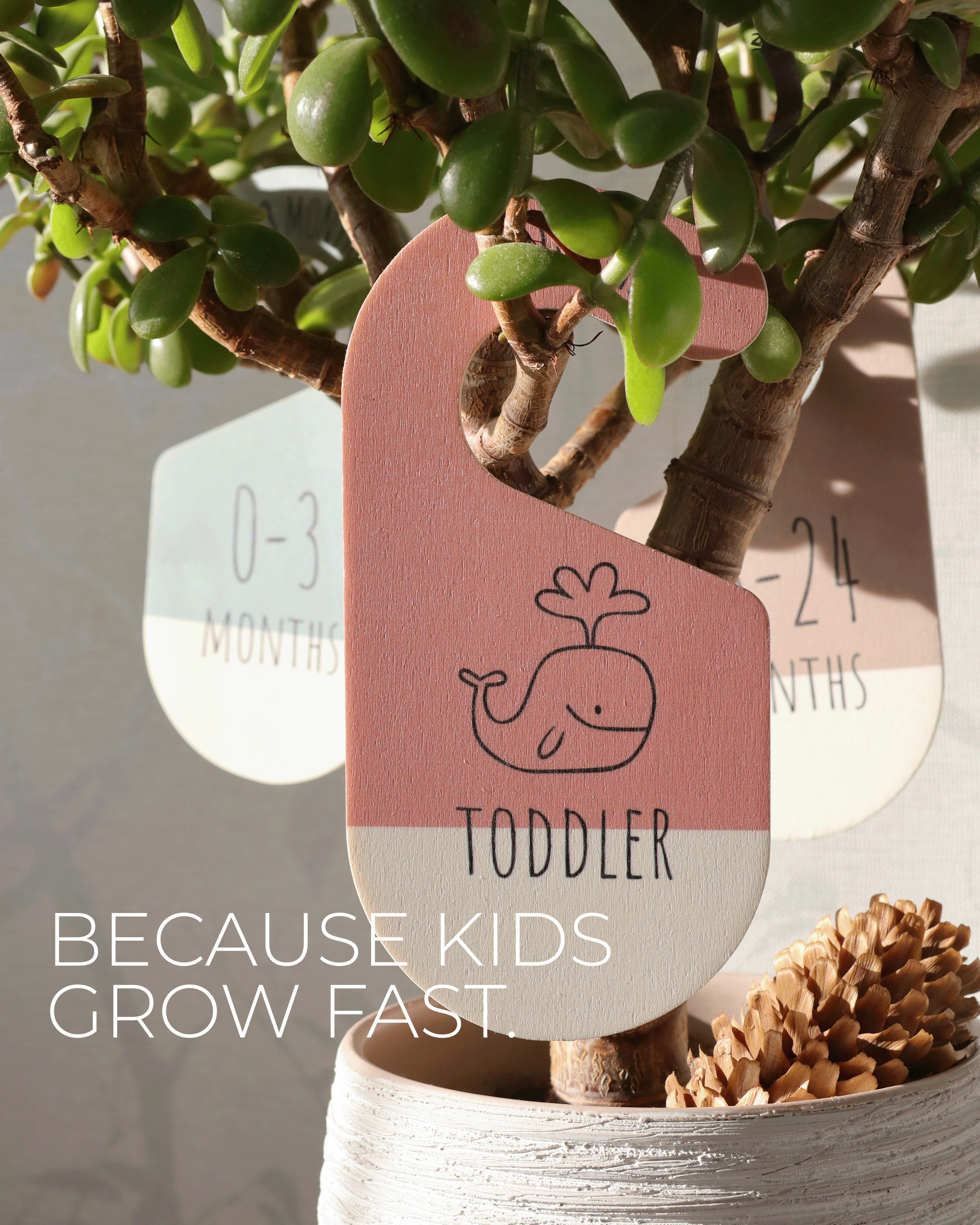 Leib Games – Cabides por atacado – Divisores de Madeira para Guarda-Roupas de Bebê, Organizadores para Armário Infantil8