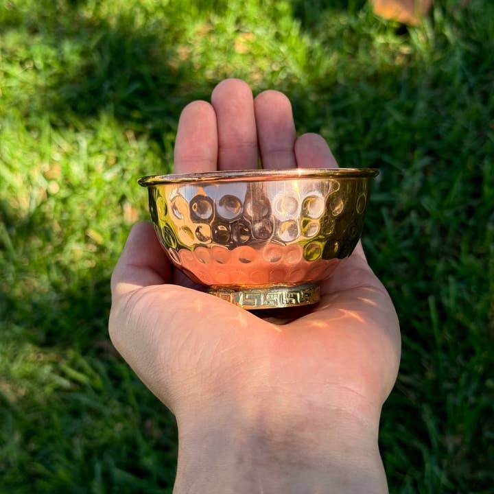 Earths Elements Wholesale - Wholesale Decorative Plate/Dish/Bowl - Copper Bowl Plain - Natural Finish, pack of 21