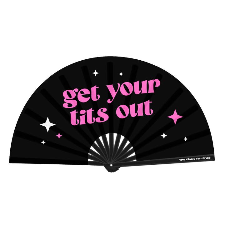 Get Your Tits Out Fan for wholesale by You Betta Merch