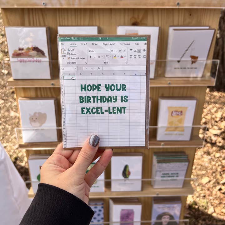 Kelly Scott Design Co - Wholesale Birthday Card - Excel Birthday Card1