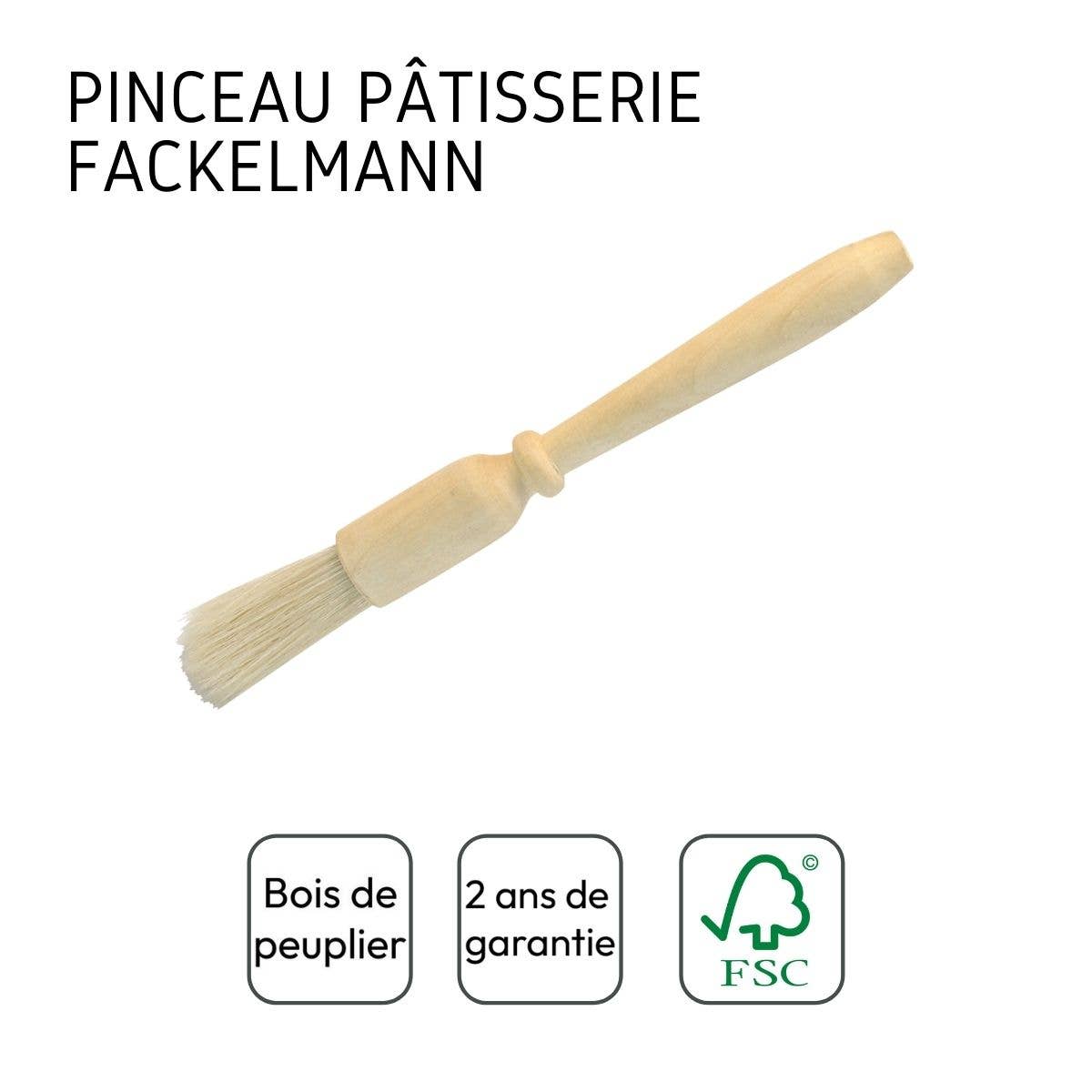 Fackelmann – wholesale Whisk – Fackelmann Wood Edition Pastry and Kitchen Brush5