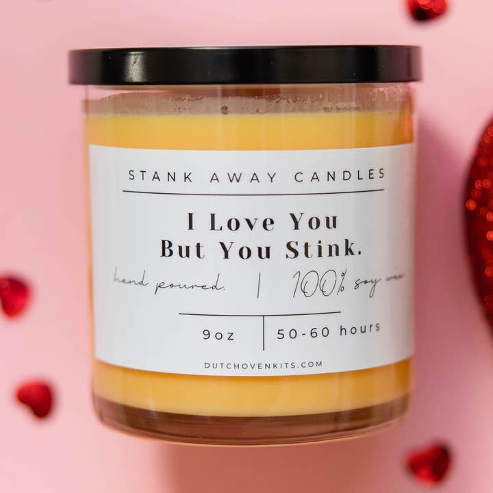 Collezione di candele per San Valentino - Stank Away Candles per la vendita all'ingrosso da parte di Dutch Oven Kits Fart Gifts