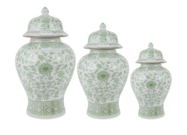 The Enchanted Home - Vendita all'ingrosso Barattoli decorativi - Vaso floreale verde morbido3