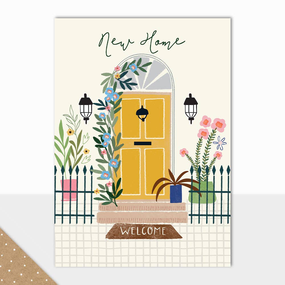 Laura Darrington Design Ltd – wholesale House-warming card – Eden Collection - New Home (Front Door)0