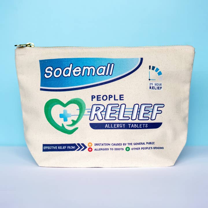 Funny Medicine Packet Cosmetic Bag for wholesale by Of Life & Lemons