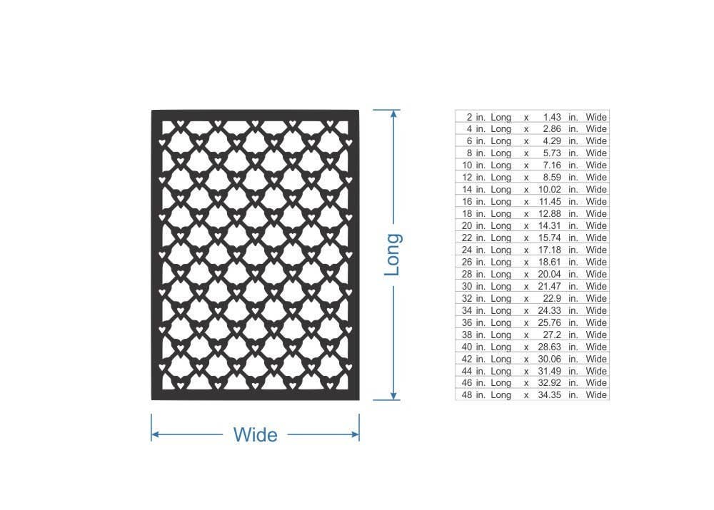 Jess and Jessica – wholesale Cutouts – Wooden Shape Heart Lattice - Wooden Cutout, Wall Art3