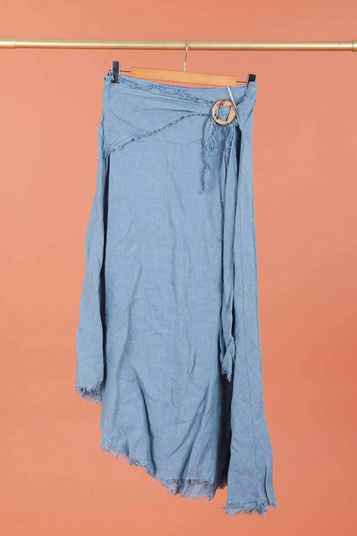 la maison des fibres naturelles - Wholesale Skirt - Women's - Linen skirt with drawstring 1013 100% linen5