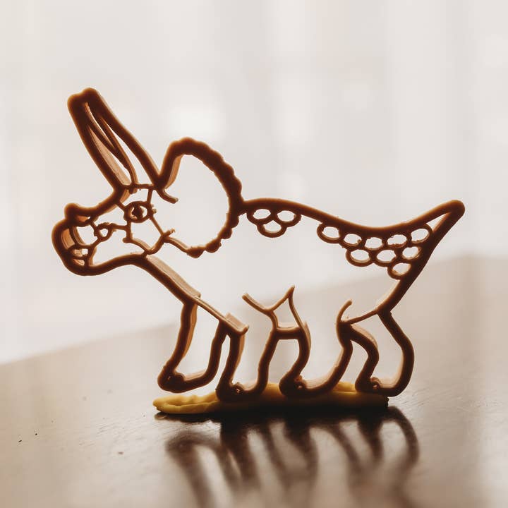 Triceratops Cutter - Dinosaur Eco Playdough Tool for wholesale by Kinfolk Pantry