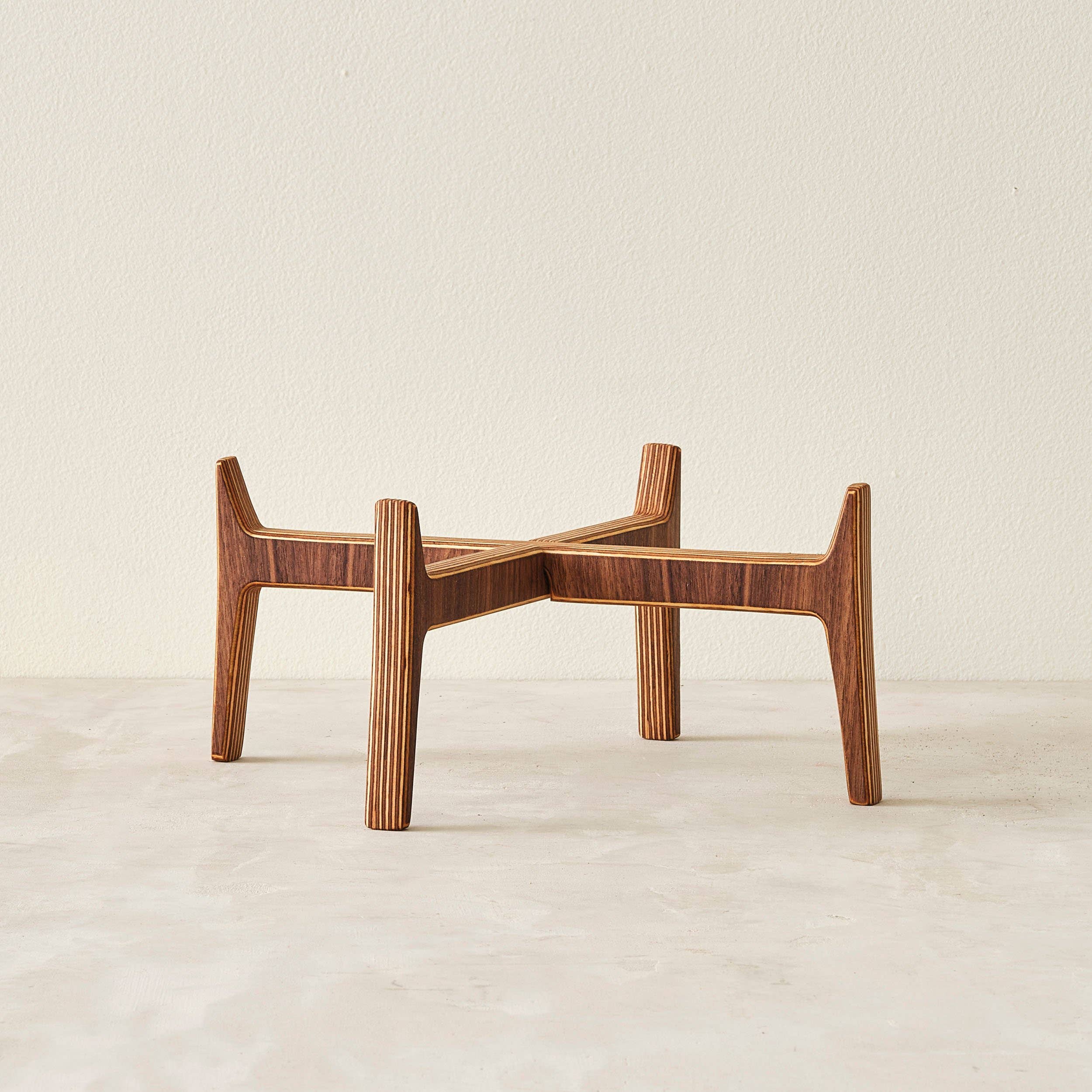 Relic Modern™ | Furniture & Objects - Wholesale Plant Pot Stand - Minimalist Walnut Plant Stand - (4", 6", 8", 10", 12")1