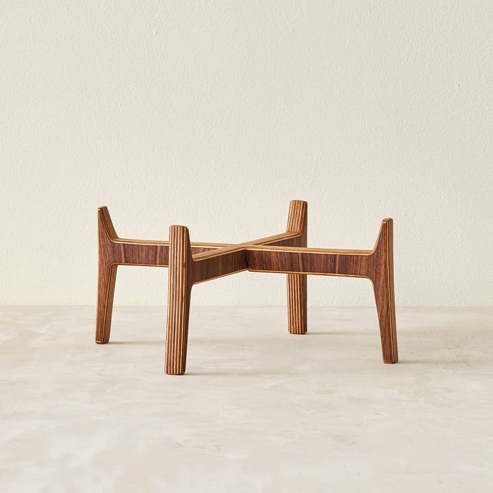 Relic Modern™ | Furniture & Objects - Wholesale Plant Pot Stand - Minimalist Walnut Plant Stand - (4", 6", 8", 10", 12")1
