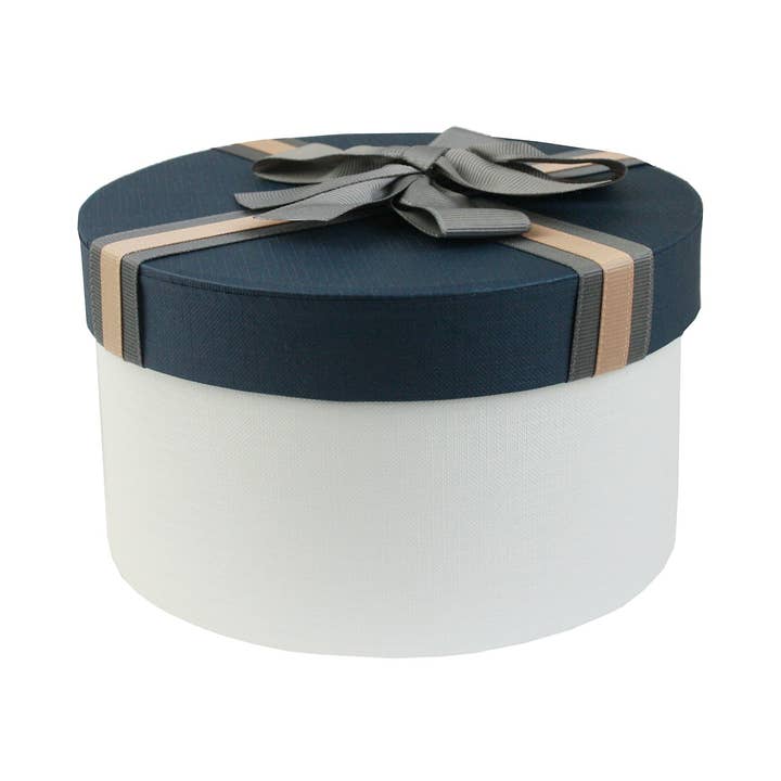 Elegant Cream/Blue Gift Box - Single (Sizes Available) for wholesale by Emartbuy