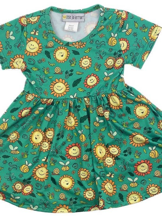 Sunny Days Twirly Dress for wholesale by Little Jo Lemon