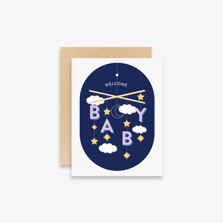 Fond Printed Goods - Wholesale Baby Card - Welcome Baby Card