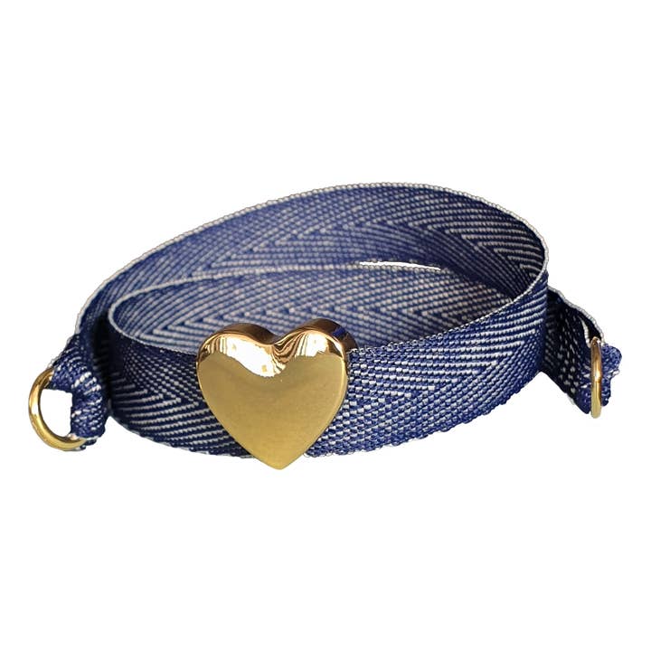 GOLDEN HEART JEANS BRACELET for wholesale by Smartever Srl