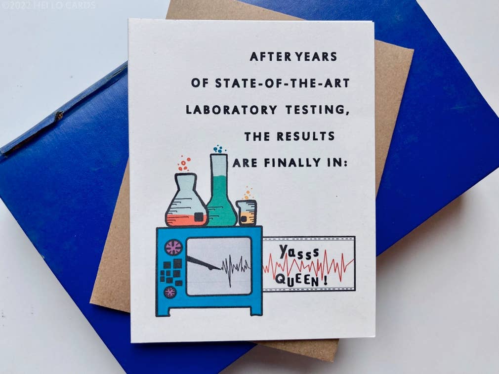 HEI LO CARDS – wholesale Birthday card – "Yasss Queen" Birthday / Anytime Greeting Card3