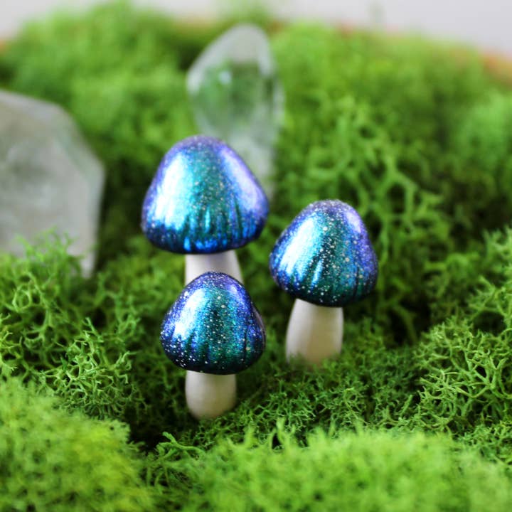 Galaxy Fairy Garden Mushroom for wholesale by Mariposa Miniatures