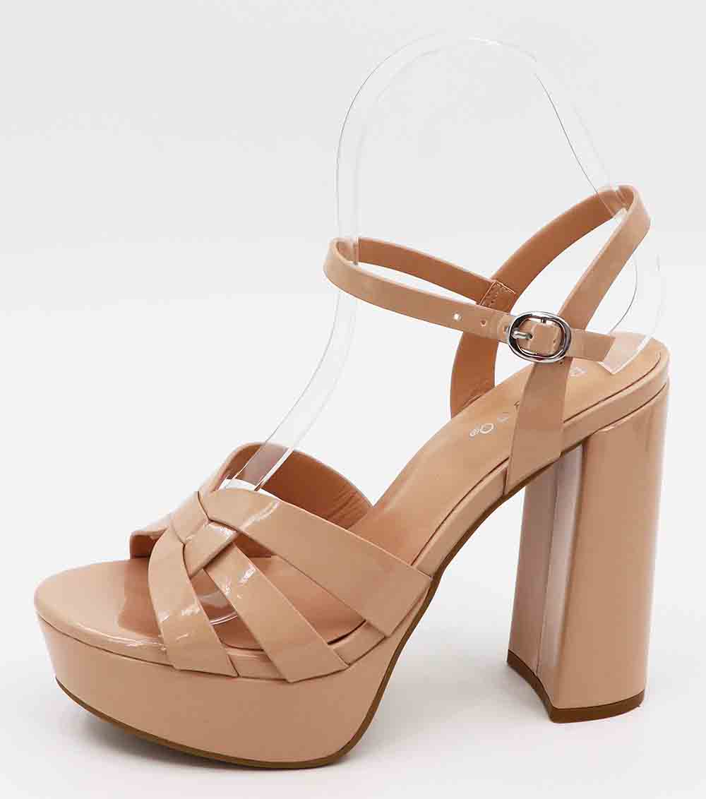 Mars Sky Shoes Wholesale - Wholesale Platform Heels - Women's - Bamboo MONIKA-10 Chunky High Heel Platform Woven Strappy Band Sandals-12 Pairs Pack-19.55/Pair6