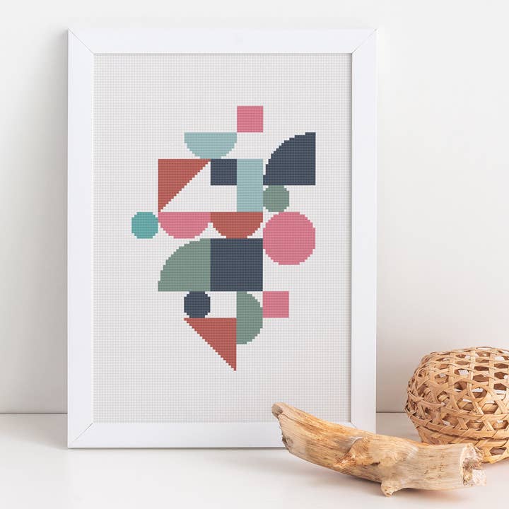 Stitched Modern - Wholesale Embroidery/Cross Stitch Supplies - Terra Geometric Cross Stitch Pattern